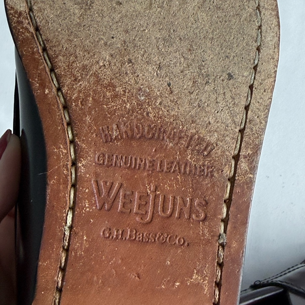 G.H. Bass & Co. Burgundy Leather Penny Loafers - Picture 12 of 16
